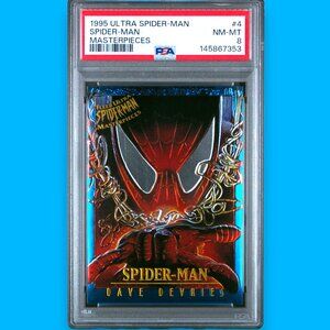 1995 Ultra Spider-Man Masterpieces 4 PSA 8
